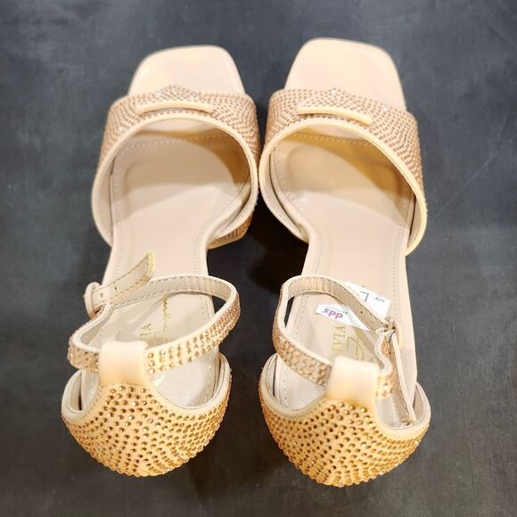 BRAND NEW OLIVIA JOHNSON BLOCK HEEL OPEN-TOE SANDAL - Picture 3 of 16